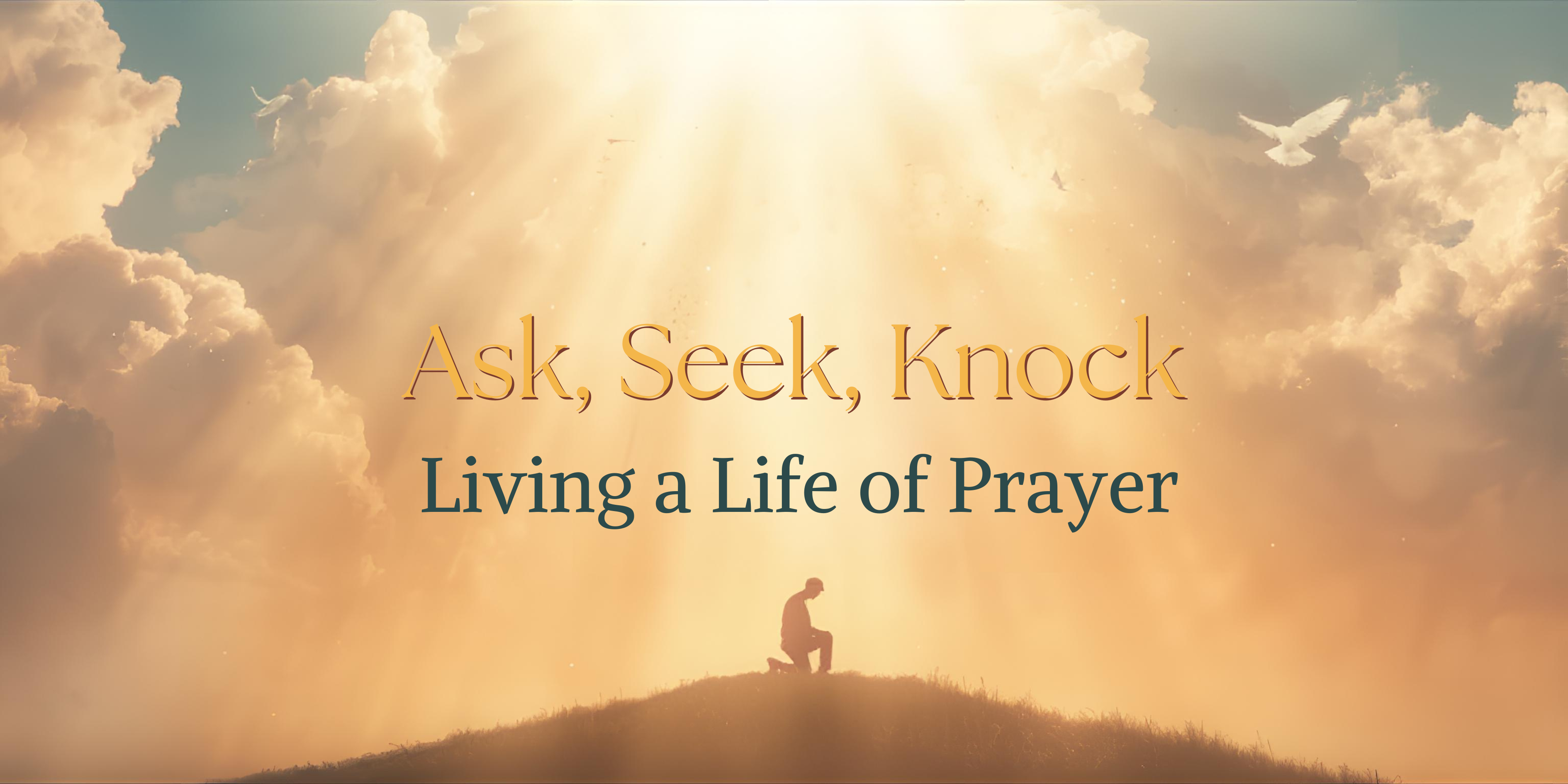 Kneeling Prayer Amid Radiant L